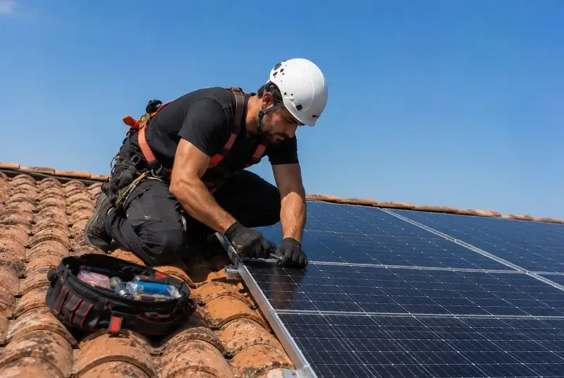 Maintenance et monitoring de panneaux solaires à Marcilly-d'Azergues
